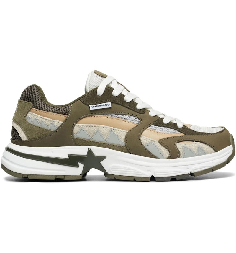 A Bathing Ape Shark Sta M2 Olive Drab