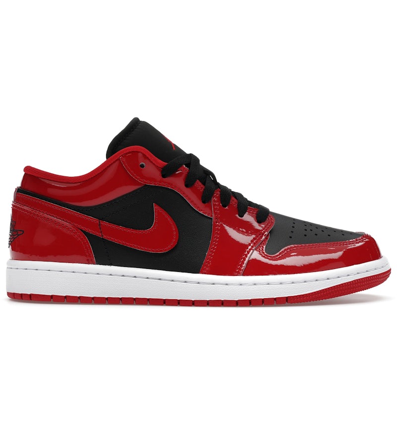 Jordan 1 Low SE Patent Varsity Red Black