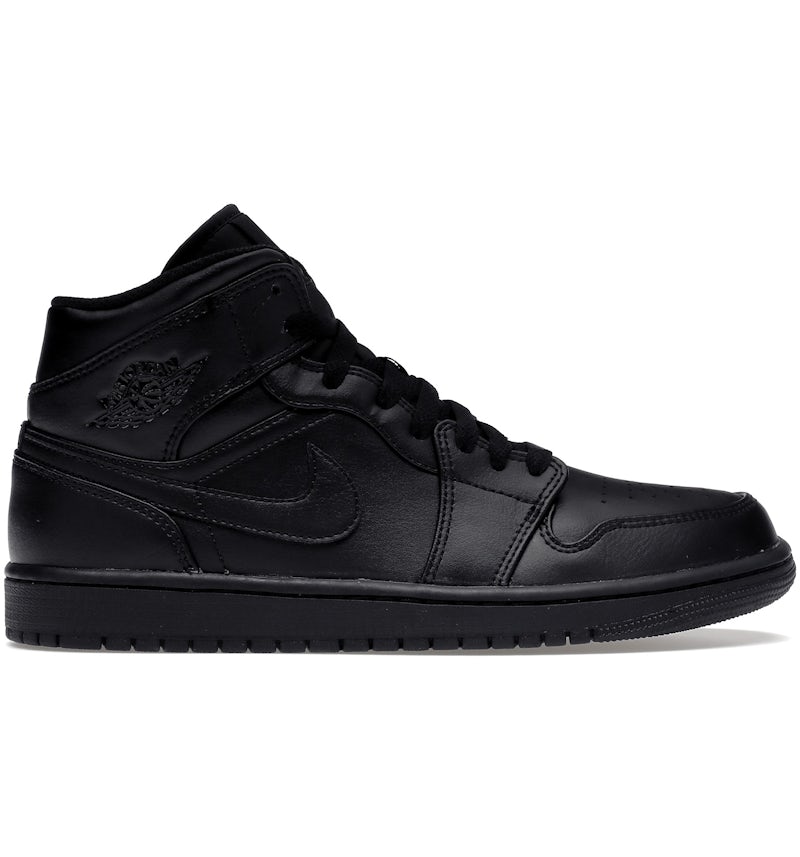 Jordan 1 Mid Triple Black