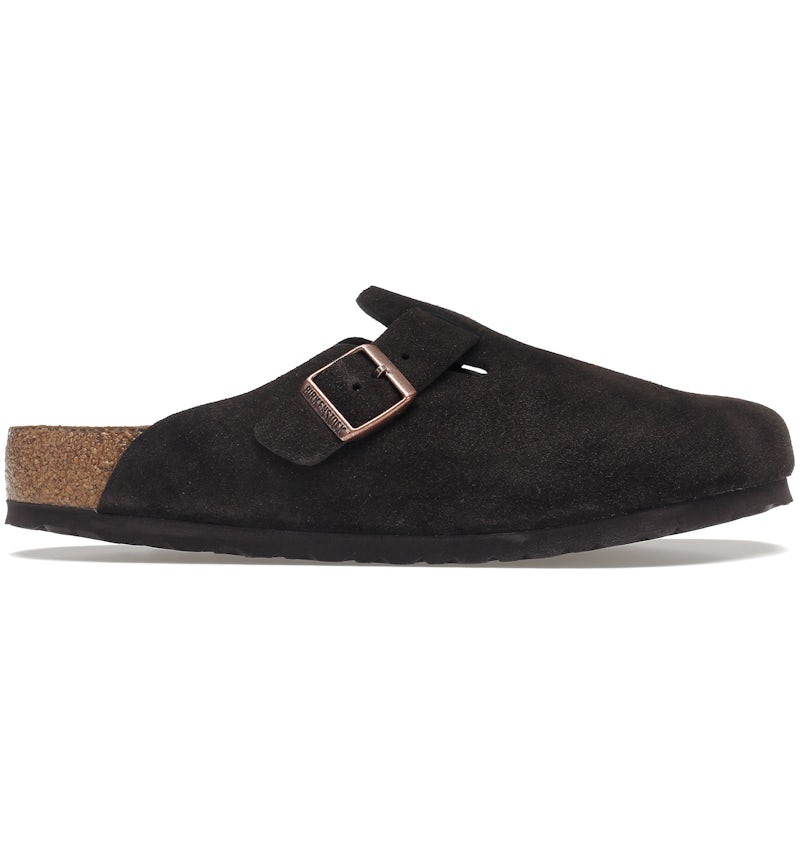 Birkenstock Boston Soft Footbed Suede Mocca