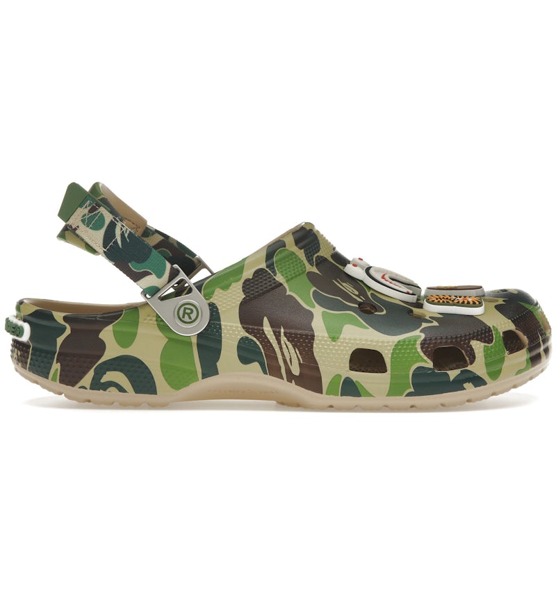 Crocs Classic Clog A Bathing Ape ABC Camo Green
