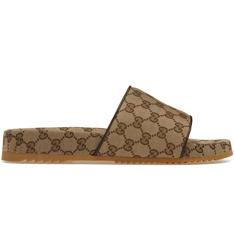 Gucci GG Slide Beige Canvas