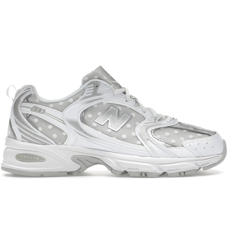 New Balance 530 Silver Metallic Polka Dots
