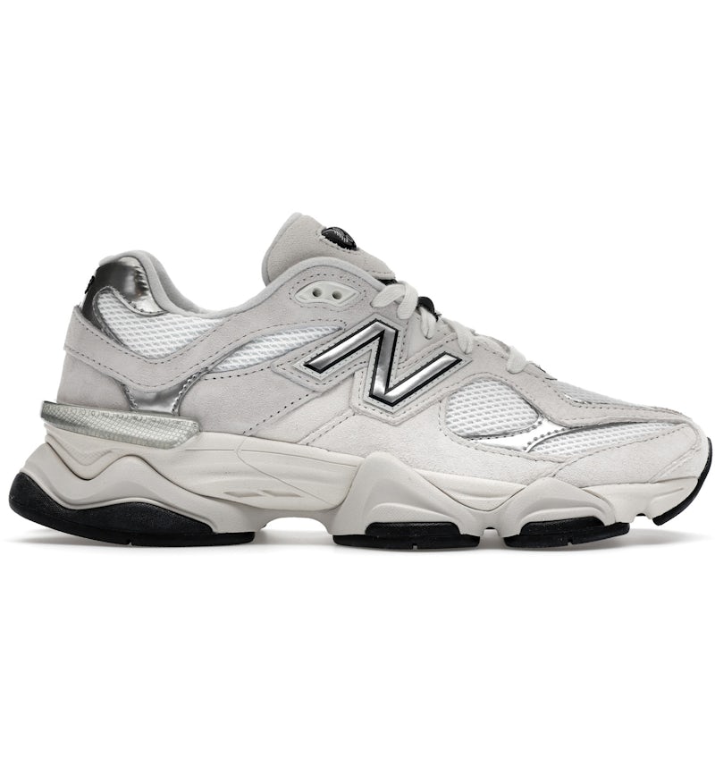 New Balance 9060 White Black Metallic Silver