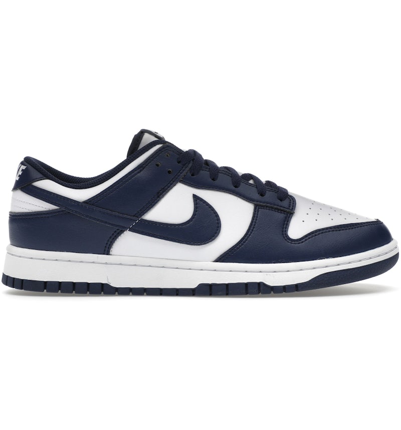 Nike Dunk Low White Midnight Navy